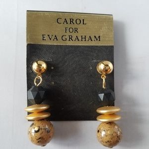 NWT Carol for Eva Graham Vintage Earrings